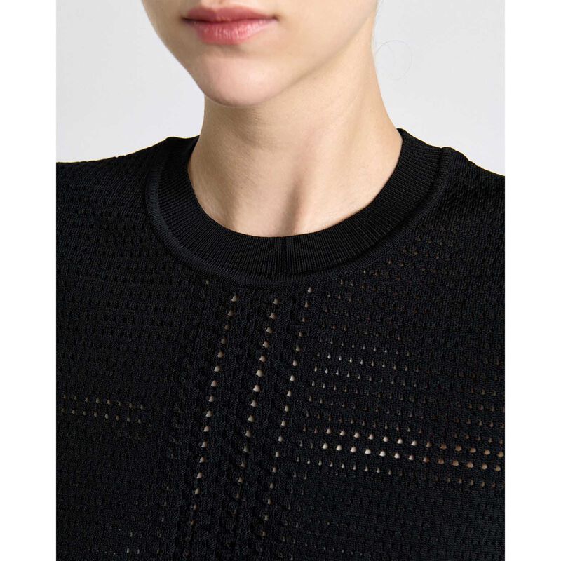 Cue Perforated Short Sleeve Knit Top image number 6